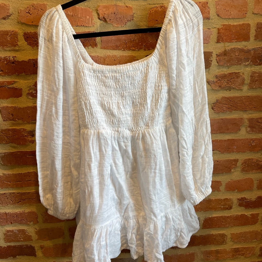 L space white dress/coverup